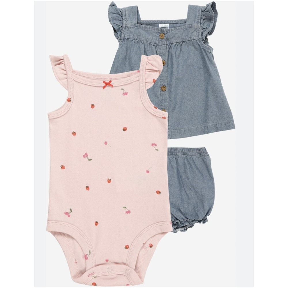 Carter's Set  In Opal, Pastel Pink  Top And Bottom Set 6M